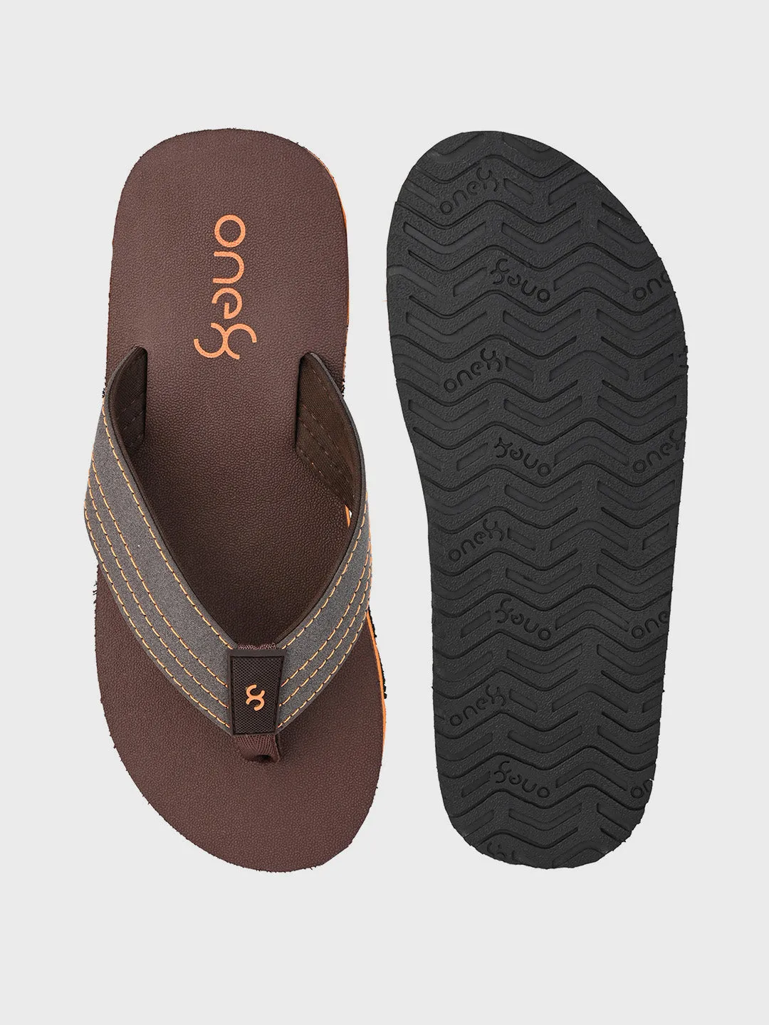Men's Anti-Skid Rubber Sole Comfort Footbed Water-Resistant Light Weight Flip-Flops