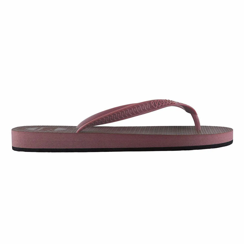 Men's Flip Flops Burgundy with Burgundy Strap