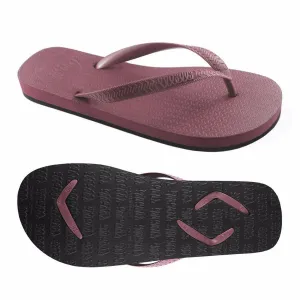 Men's Flip Flops Burgundy with Burgundy Strap