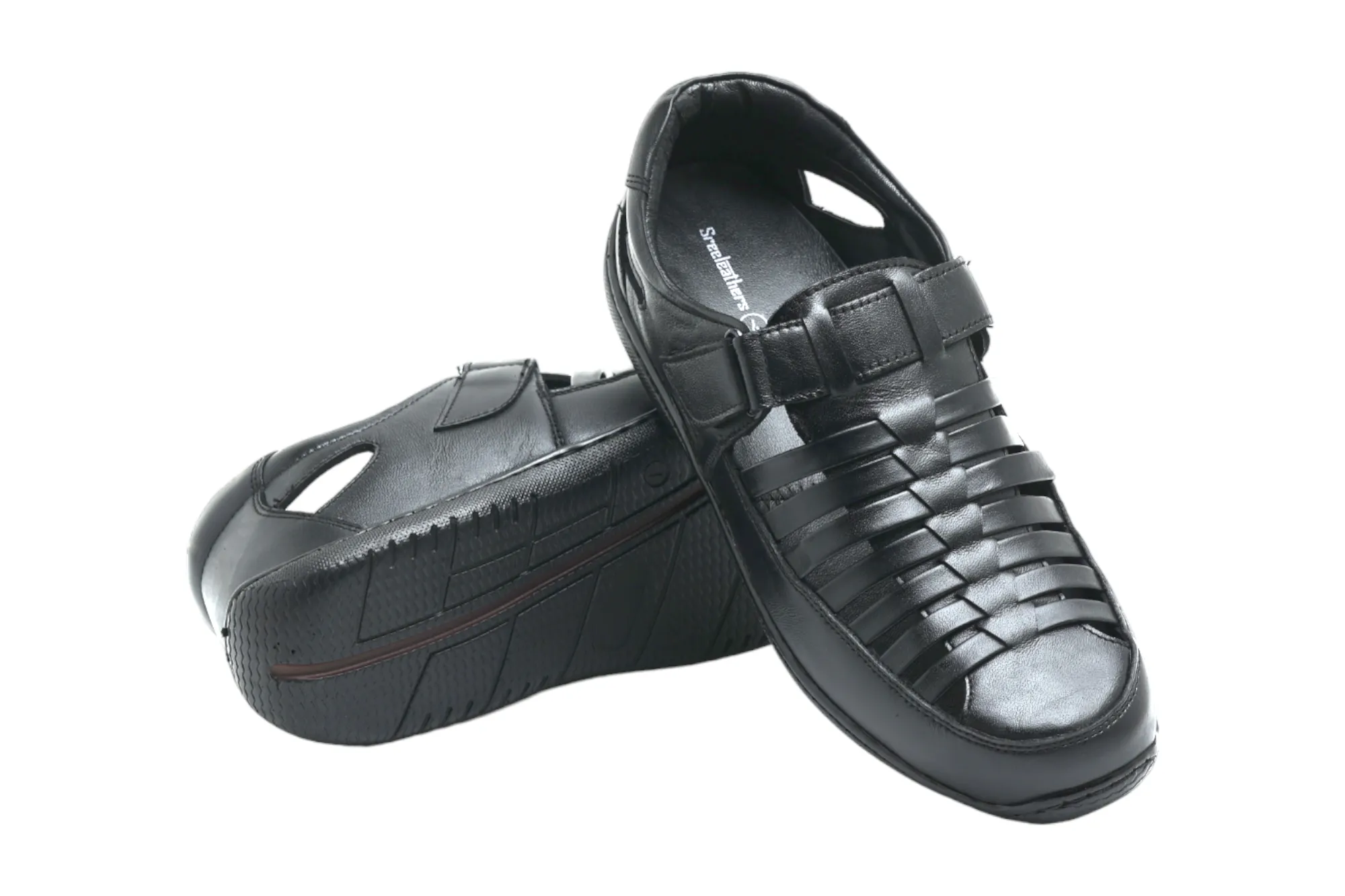 Mens leather sandal 33714
