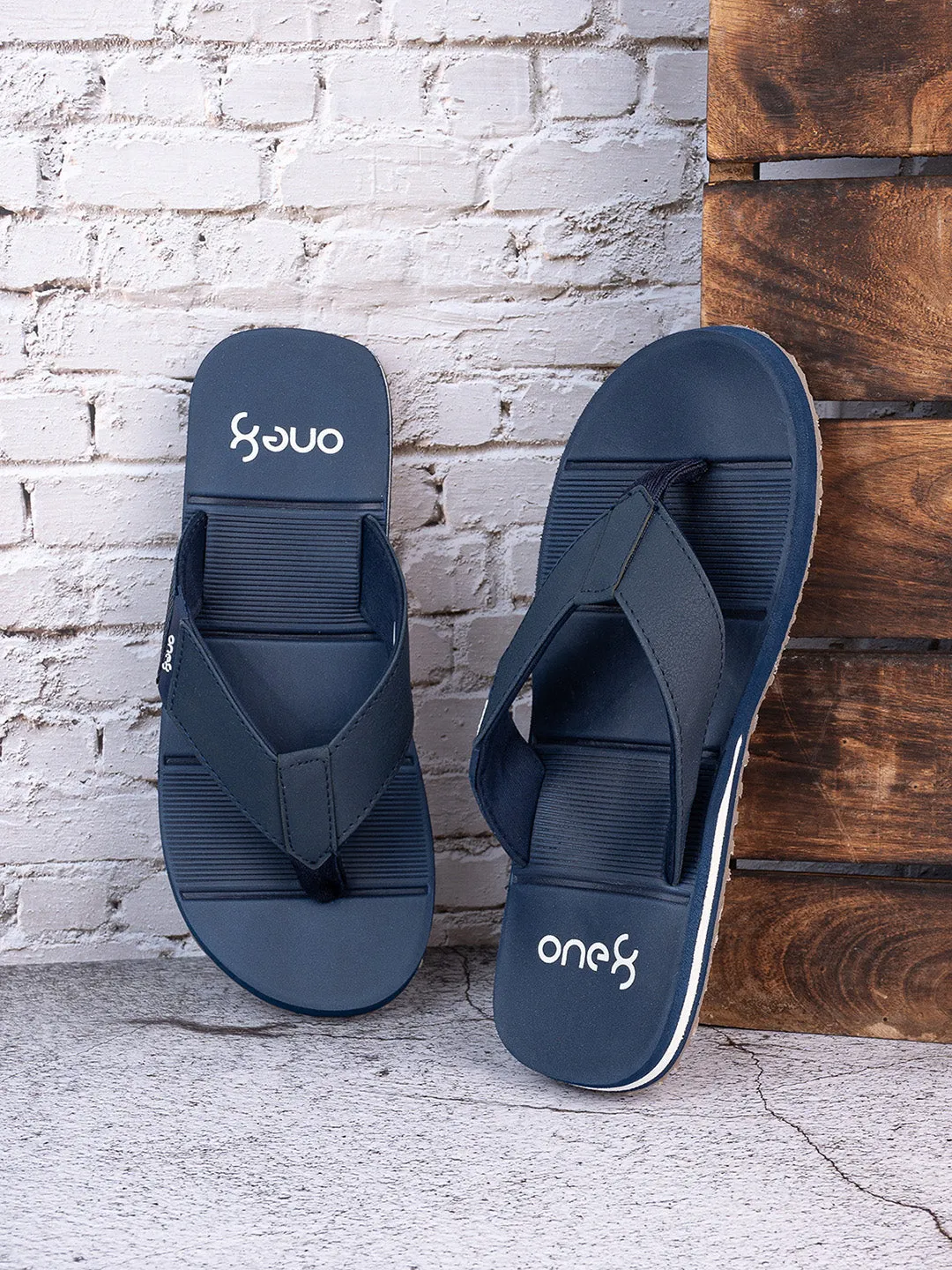 Men's Light-Weight Anti-Skid Bounce Back Mid-Sole Comfortable All Day Wear Slip-ons Slippers/Chappals/Flip-Flops