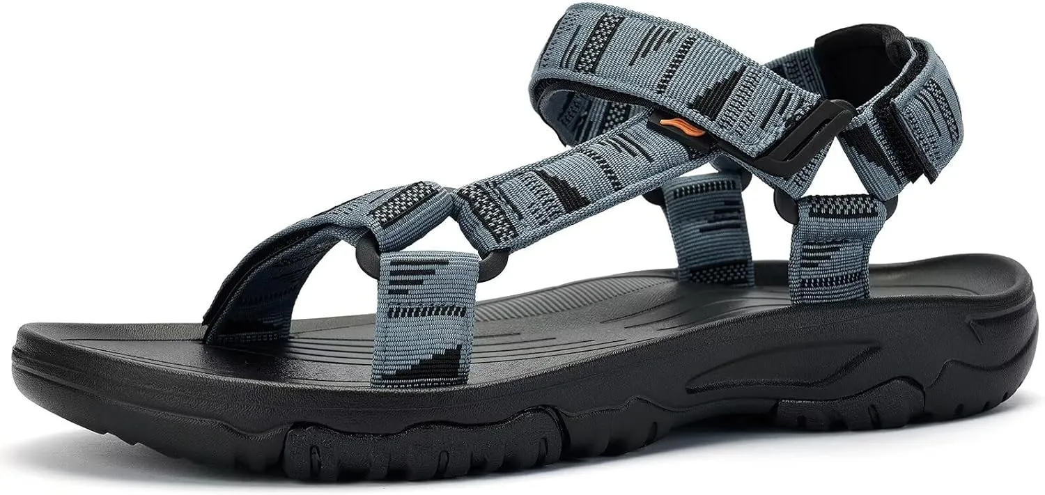 Men's Sport Hiking Sandals with Arch Support Lightweight EVA Midsole Outdoor Beach Water Sandal