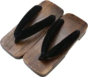 Mens Wooden Geta Sandals, Slippers for Men, Flip Flop Slippers Indoor Outdoor Shoes, Japanese Traditional Flat Heel Slippers, Thong Sandals, Summer Slipper Open Toe (Color : C, Size : EUR42)