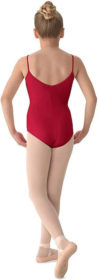 Mirella Girl's Classic V-Back Camisole Dance Leotard