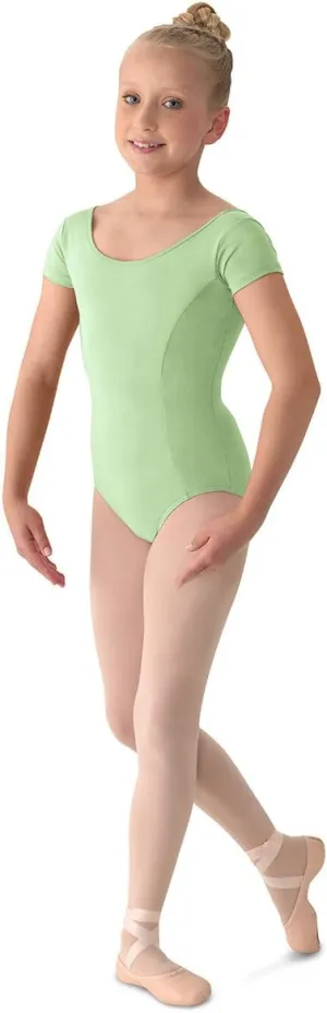 Mirella Girl's Princess Seam Cap Sleeve Dance Leotard