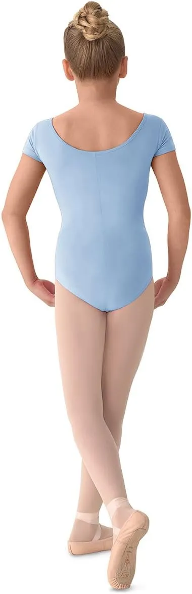 Mirella Girl's Princess Seam Cap Sleeve Dance Leotard
