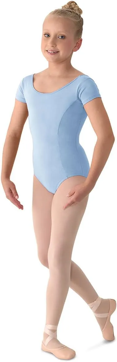 Mirella Girl's Princess Seam Cap Sleeve Dance Leotard