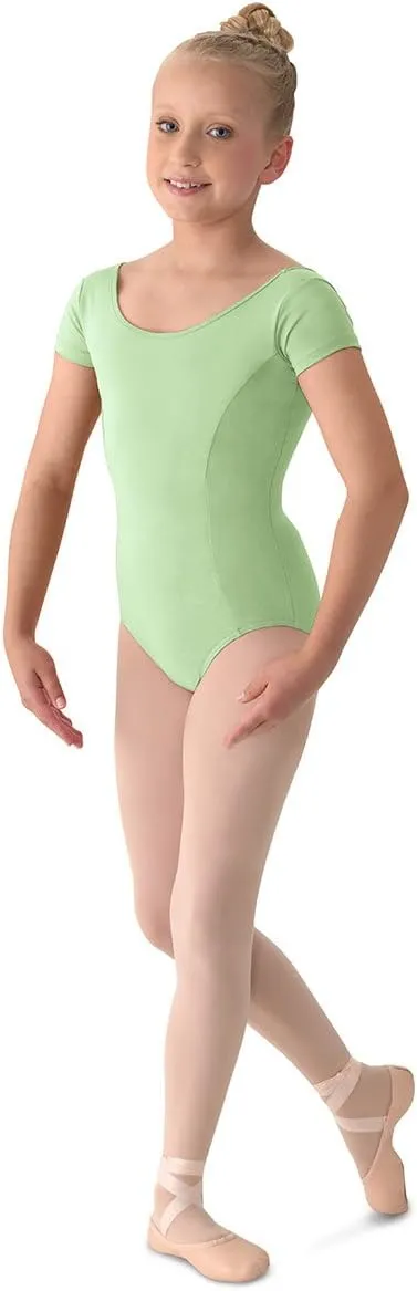 Mirella Girl's Princess Seam Cap Sleeve Dance Leotard