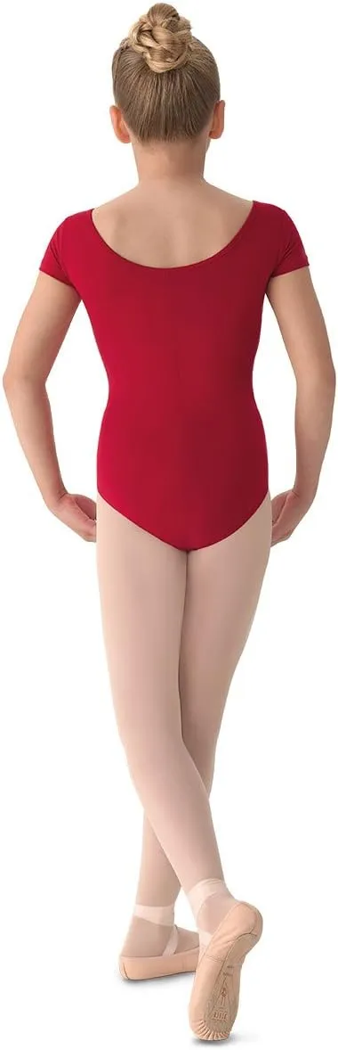 Mirella Girl's Princess Seam Cap Sleeve Dance Leotard