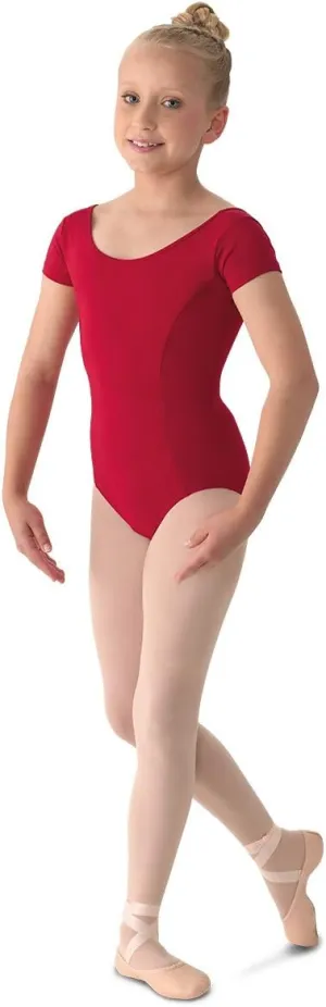 Mirella Girl's Princess Seam Cap Sleeve Dance Leotard