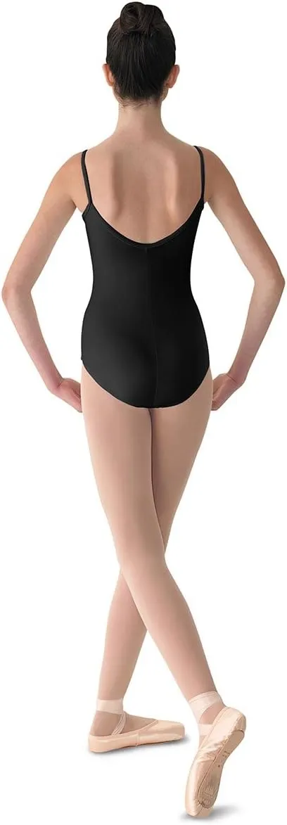Mirella Women's Microlux Princess Seam V-Front Camisole Dance Leotard