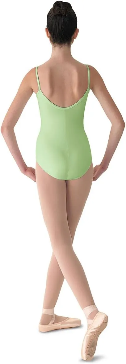 Mirella Women's Microlux Princess Seam V-Front Camisole Dance Leotard
