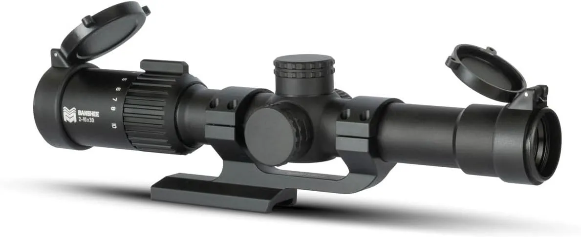 Monstrum Banshee 2-10x30 MPVO Rifle Scope with Offset Scope Mount