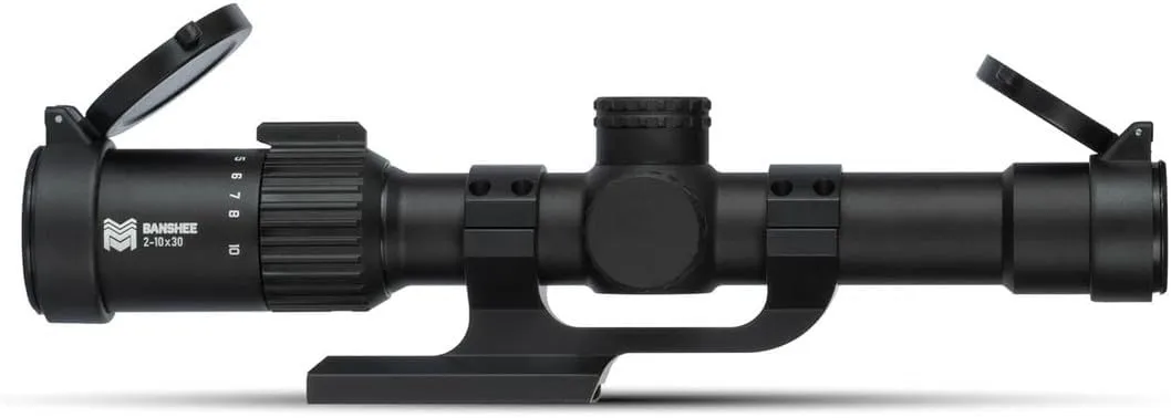 Monstrum Banshee 2-10x30 MPVO Rifle Scope with Offset Scope Mount