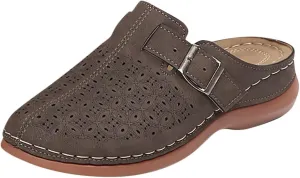 Mules for Women Wedge Sandals Comfortable Dressy Summer Closed Toe Casual Adjustable Hook Loop Alicegana Comfort on Shoes Clogs Platform Orthopedic Ankle Strap Slip On Walking Slippers