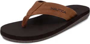 Nautica Men's Flip Flop, Beach Sandal, Boat Slide, Water Slippers