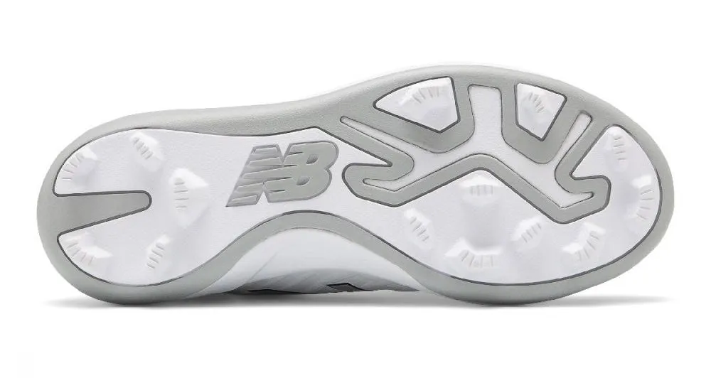 New Balance 4040v5 Youth Molded Cleats - White/White (J4040TW5)