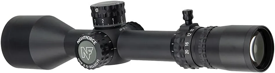 Nightforce NX8 2.5-20X50mm 8X Zoom Range Ultra-Compact Rugged Razor-Sharp Hunting Scopes | Various Reticle Options