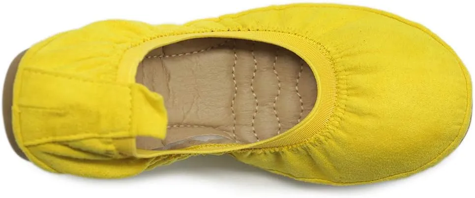 Ollio Women's Shoes Faux Suede Comfort Ballet Flat