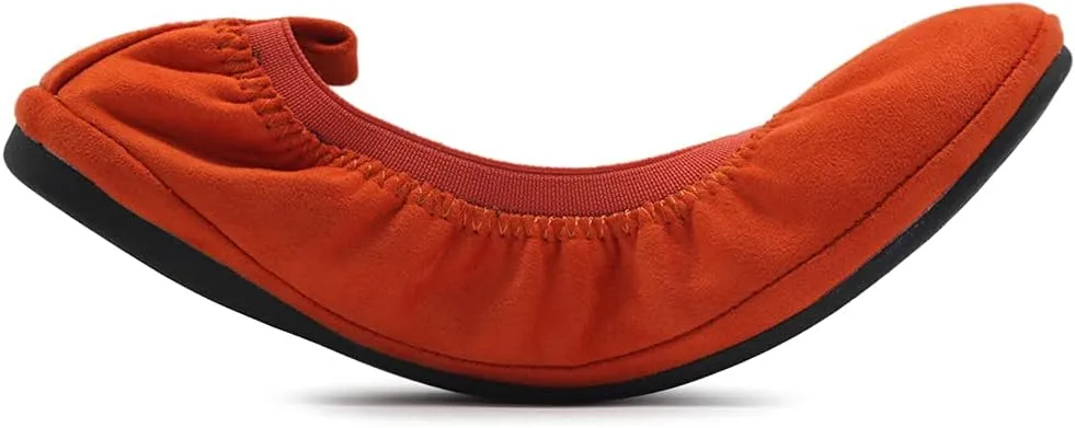Ollio Women's Shoes Faux Suede Comfort Ballet Flat