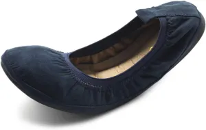 Ollio Women's Shoes Faux Suede Comfort Ballet Flat