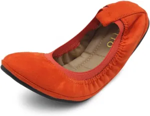 Ollio Women's Shoes Faux Suede Comfort Ballet Flat