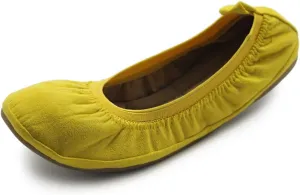 Ollio Women's Shoes Faux Suede Comfort Ballet Flat