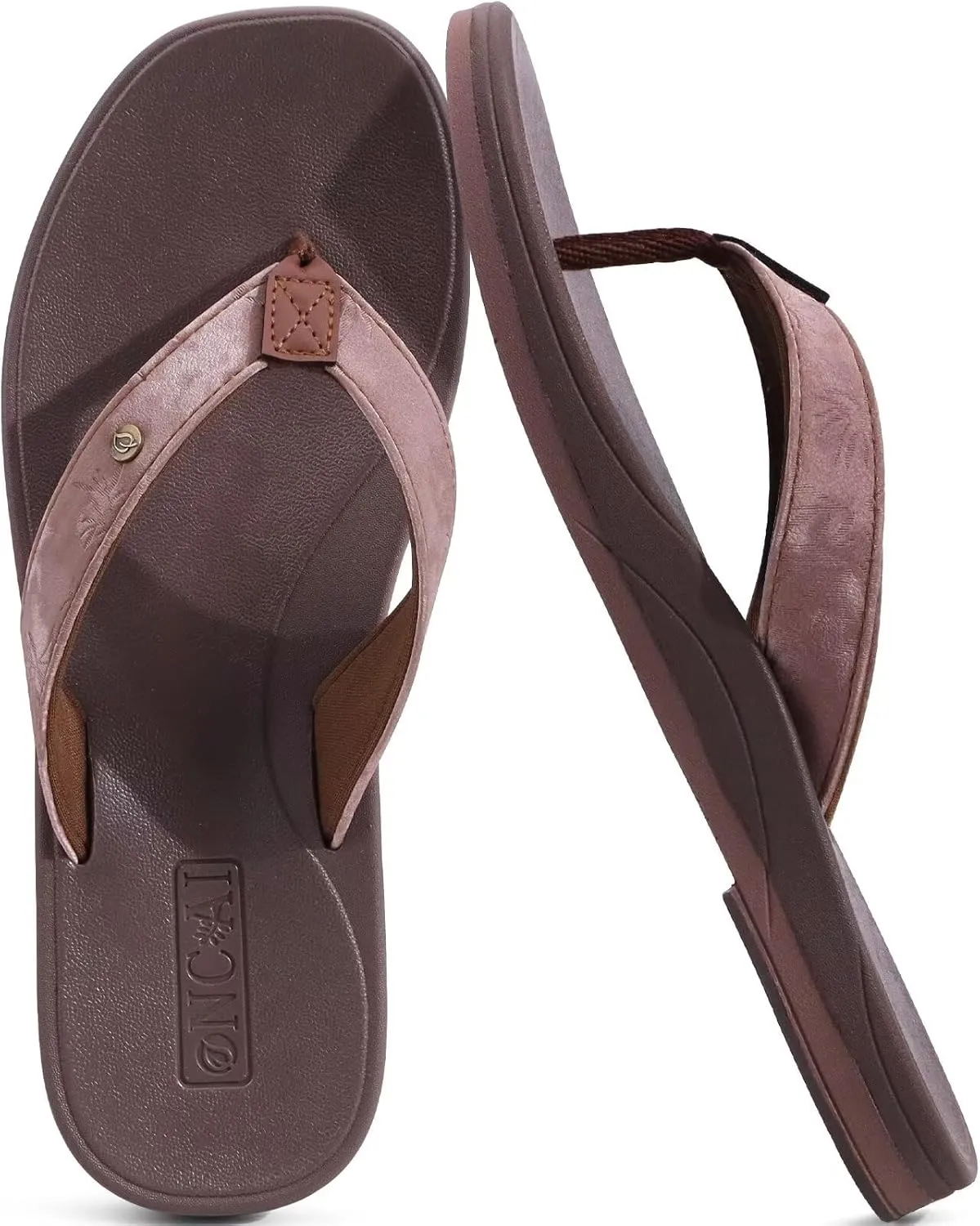 ONCAI Womens Cushion Flip Flops Women's Soft Comfortable Flip Flop Fashion Summer Beach Cute Lightweight Sandals for Woman Size 6-11