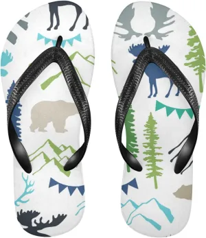 Oyihfvs Flip Flops Flip Sandal Home Slippers Hotel Spa Bedroom for Men Women XS-XXL