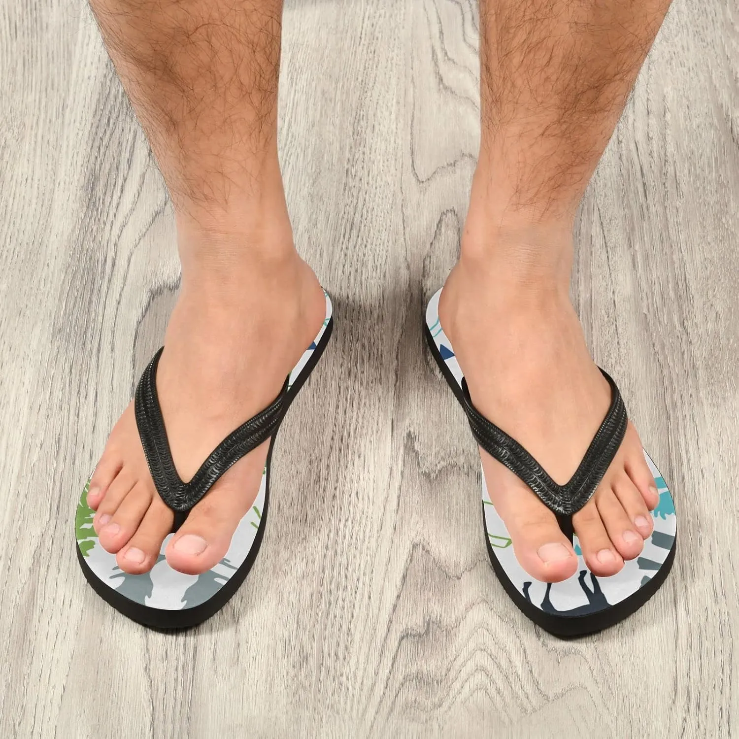 Oyihfvs Flip Flops Flip Sandal Home Slippers Hotel Spa Bedroom for Men Women XS-XXL