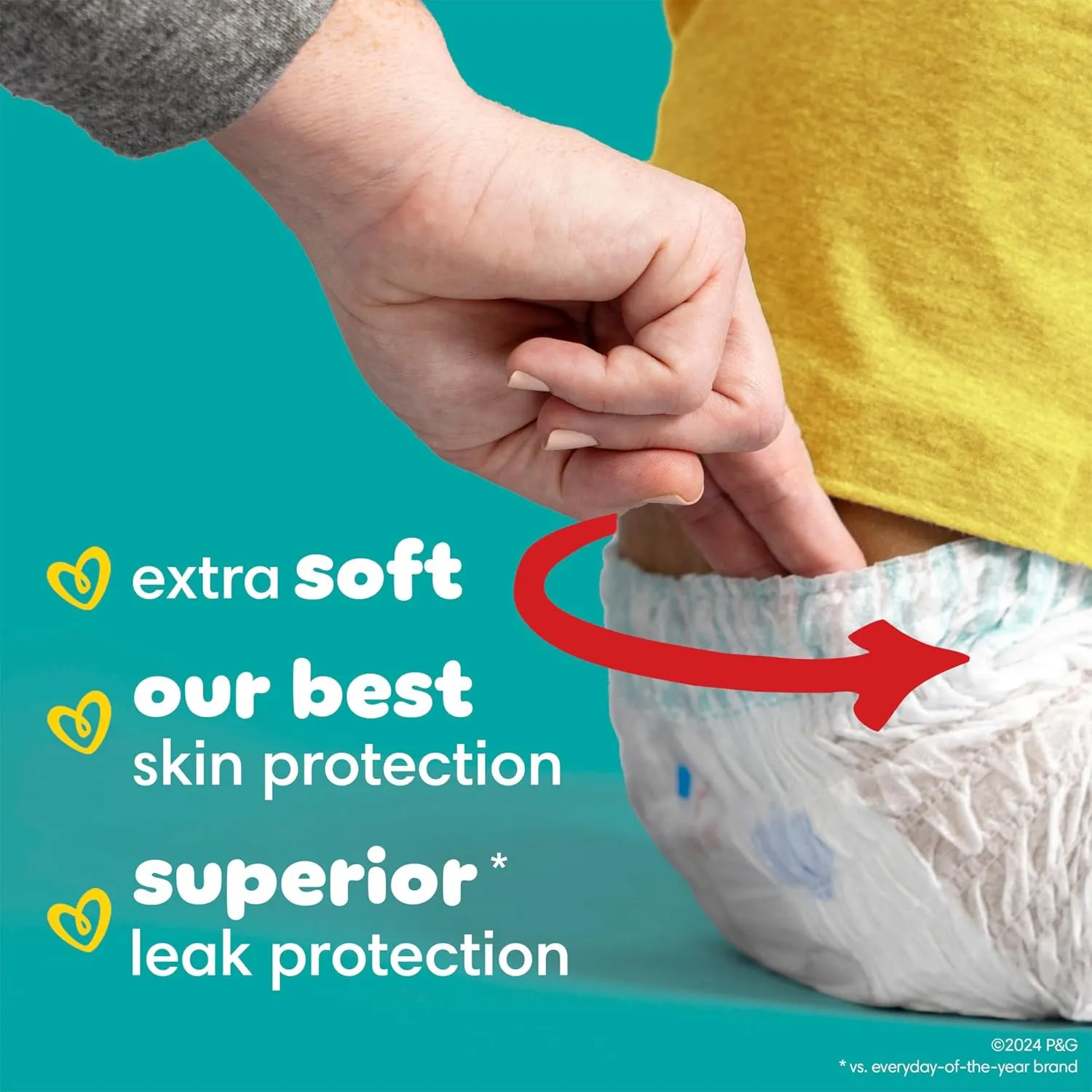 Pampers Swaddlers 360 Pull-On Diapers, Size 5, 116 Count, with Sensitive Water Based Baby Wipes 12 Flip-Top Packs (1008 Wipes Total)