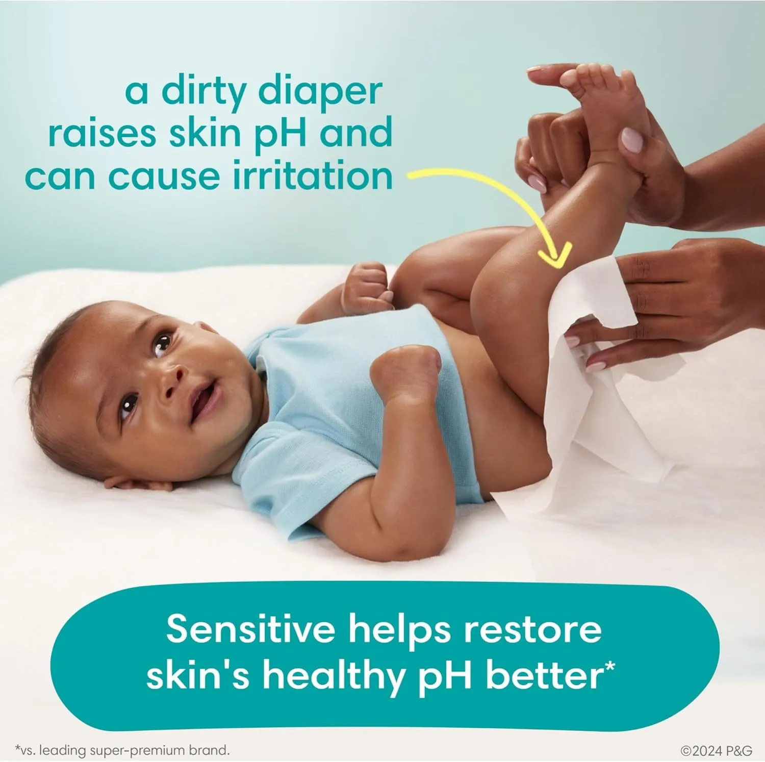 Pampers Swaddlers 360 Pull-On Diapers, Size 5, 116 Count, with Sensitive Water Based Baby Wipes 12 Flip-Top Packs (1008 Wipes Total)