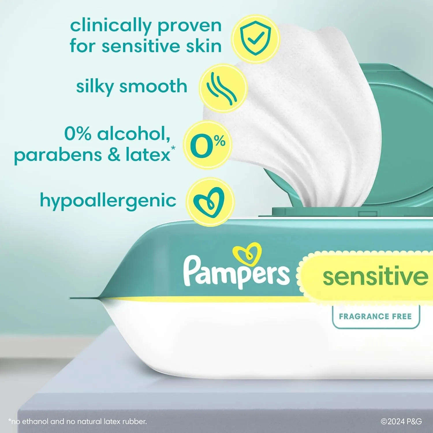 Pampers Swaddlers 360 Pull-On Diapers, Size 5, 116 Count, with Sensitive Water Based Baby Wipes 12 Flip-Top Packs (1008 Wipes Total)