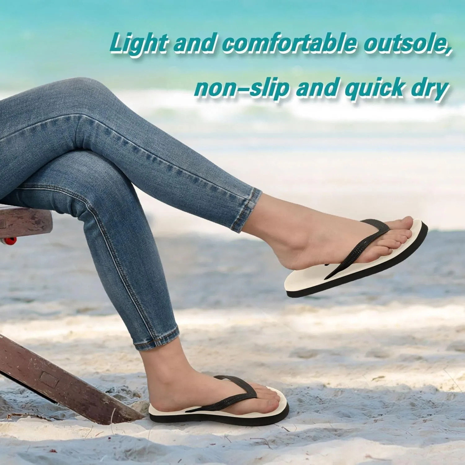 Papaya Whip Flip Flops for Women/Men Sandals Home Slippers Hotel Spa Bedroom Travel Beach