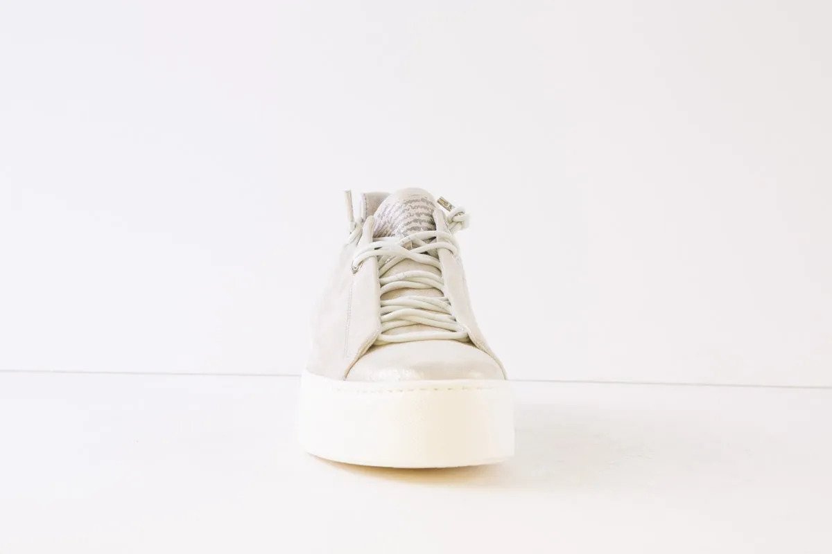 PAUL GREEN - 5017-12X MOC-LACE WEDGE FASHION SHOE - GOLD METALLIC