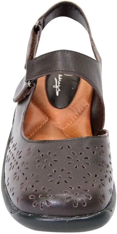 Peerage Kylie Women's Wide Width Comfort Leather Slingback Shoes