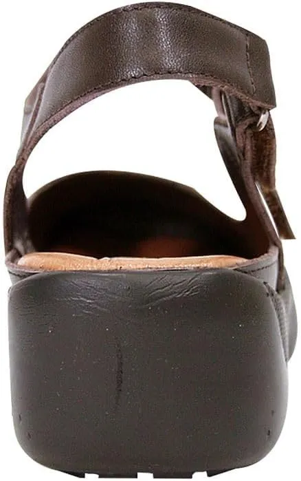 Peerage Kylie Women's Wide Width Comfort Leather Slingback Shoes