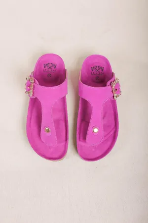 Pink Comfort Footbed Flats