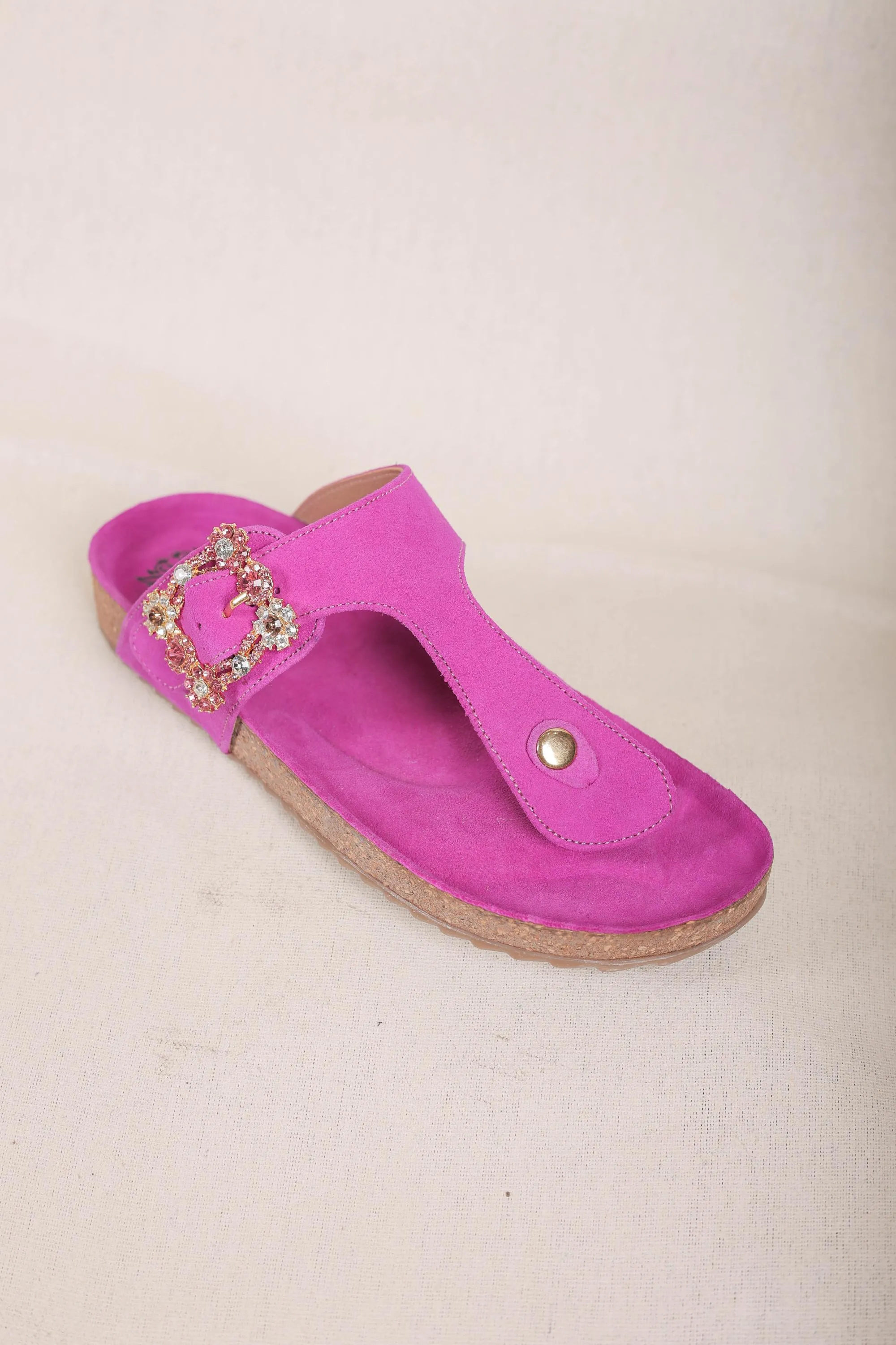 Pink Comfort Footbed Flats