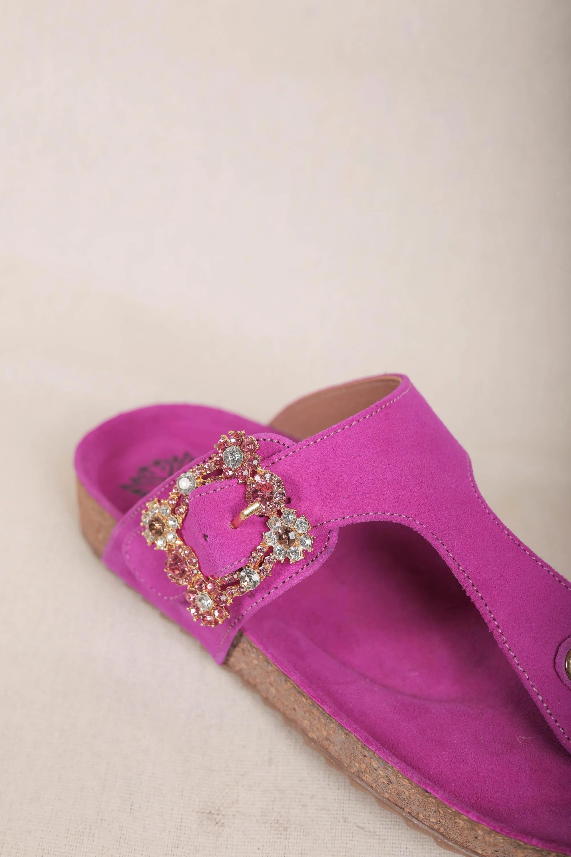 Pink Comfort Footbed Flats
