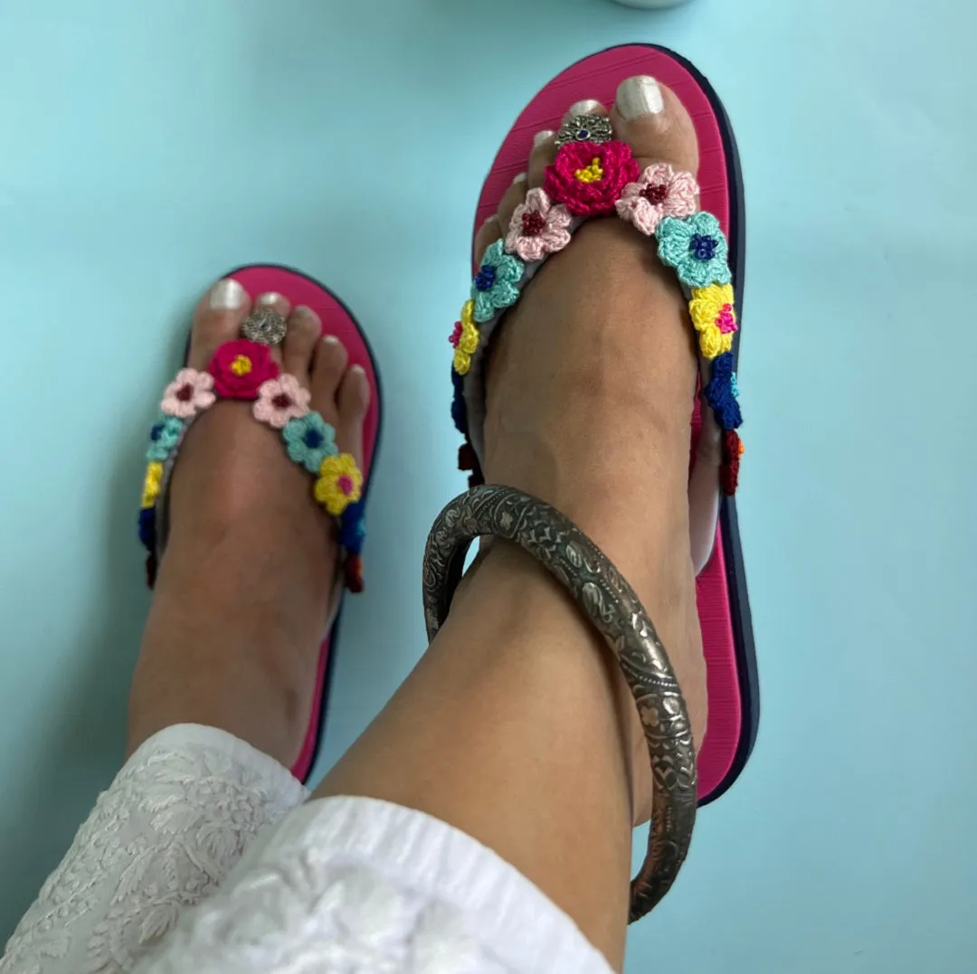 Pink Flip Flops - Saadgi