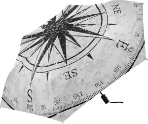 Poeticcity Automatic Folding Umbrella, Auto Open/Close Anti-UV 3 Folds Parasol, Compact Windproof Strong Umbrellas for Travel Sun & Rain