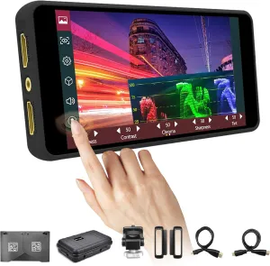 Portkeys PT5 II Touchscreen Camera Field Monitor 5 inch 4K30P Input/Output Wide Color Gamut New Peaking 3D LUT Video Assist Luma RGB Waveform for DSLR (PT5 II)