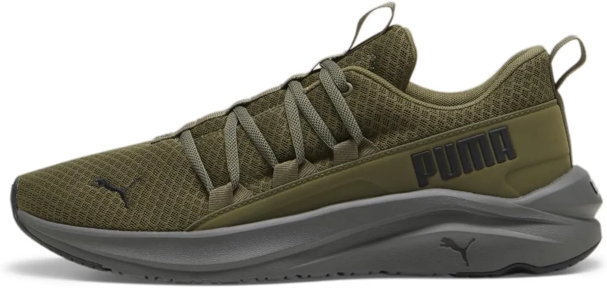 PUMA Mens Softride One4all Cross Trainer, Mens Olive-Cool Dark Gray Mens Black, 7
