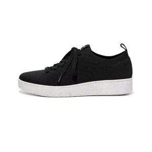 Rally e01 Knit Tennis Shoes in Black by Fit Flops