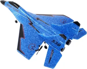 RC Aircraft,2.4GHZ Rc Fighter Glider,RC Airplane with Smart Gyroscope and Colorful Night Light,EPP RC Aircraft Model Anti-Collision and Anti-Fall Drone Toy,Gift for Kids