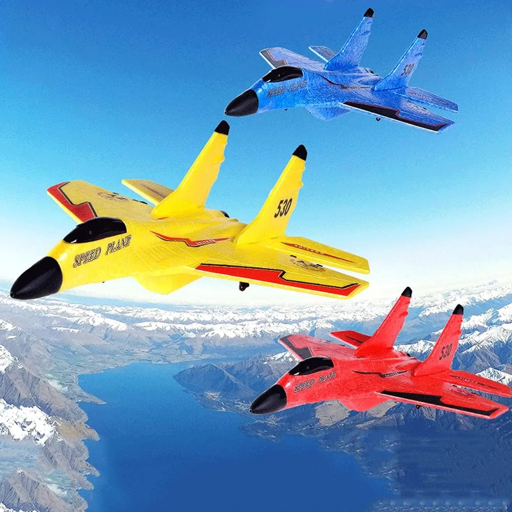 RC Airplane,2.4G Remote Control Glider, Equipped with Smart Gyroscope and Colorful Night Light Drone,EPP Anti-Collision and Anti-Fall RC Aircraft Model,Beginners Toy Gift