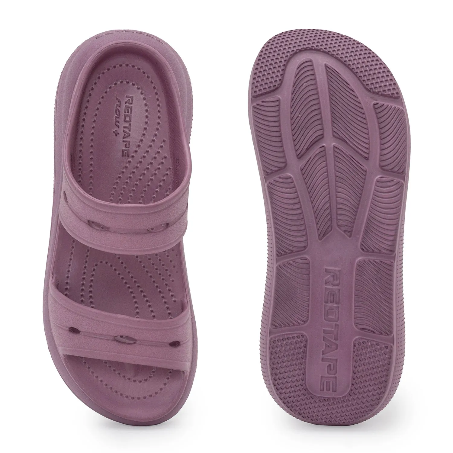Red Tape Slip-on Sliders for Women | Refined Round-Toe Shape with the Relaxing Slip-On Support