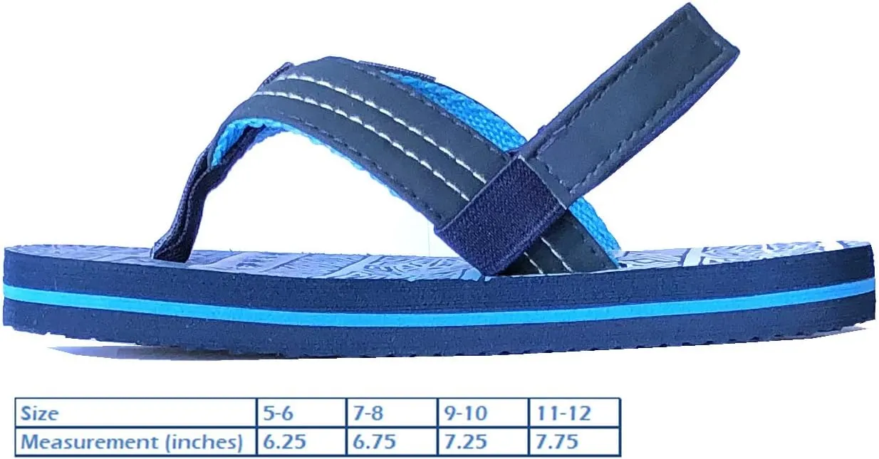 REDVOLUTION New Boys' Beach Sandal TRIBAL Tattoo | Geometric Bali Flip-Flop Sandals