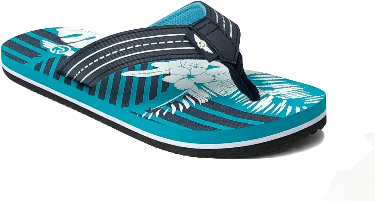 REDVOLUTION New Boys' Beach Sandal TRIBAL Tattoo | Geometric Bali Flip-Flop Sandals